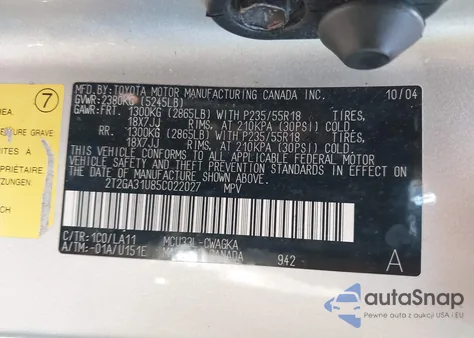 2005 Lexus Rx 330 из США, поврежденный, VIN 2T2GA31U85C022027